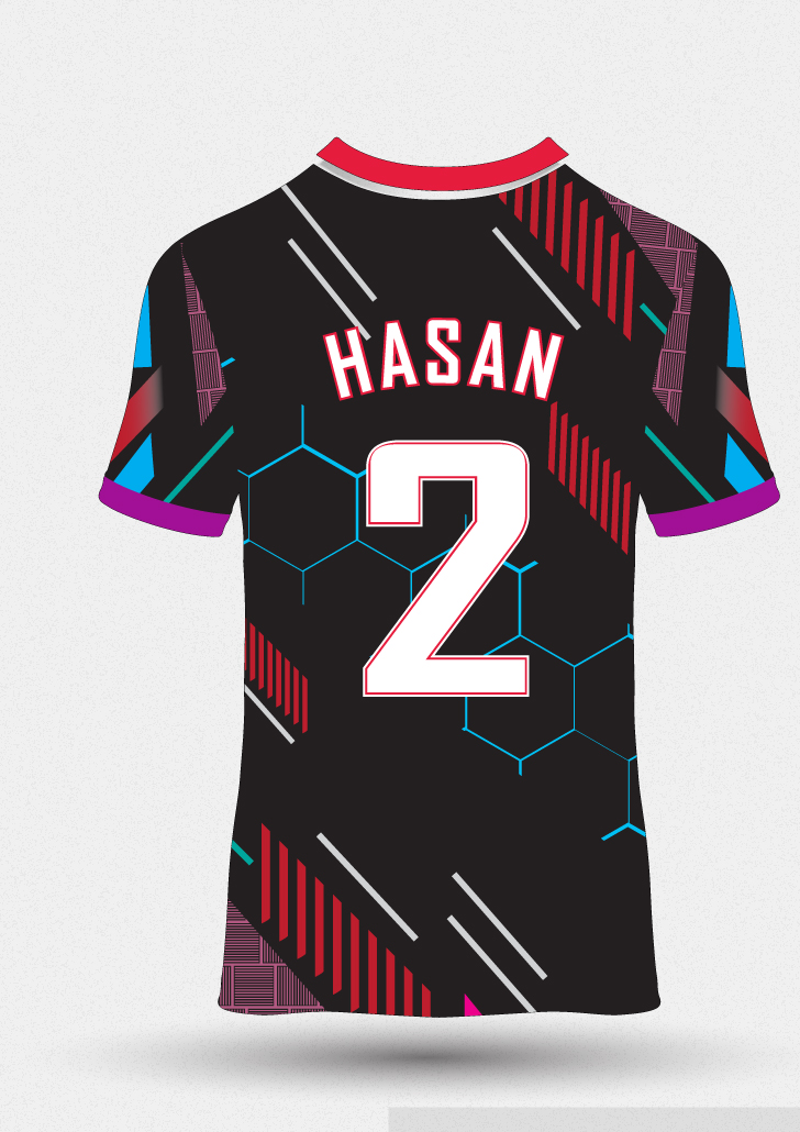 Custom Jersey - Back View
