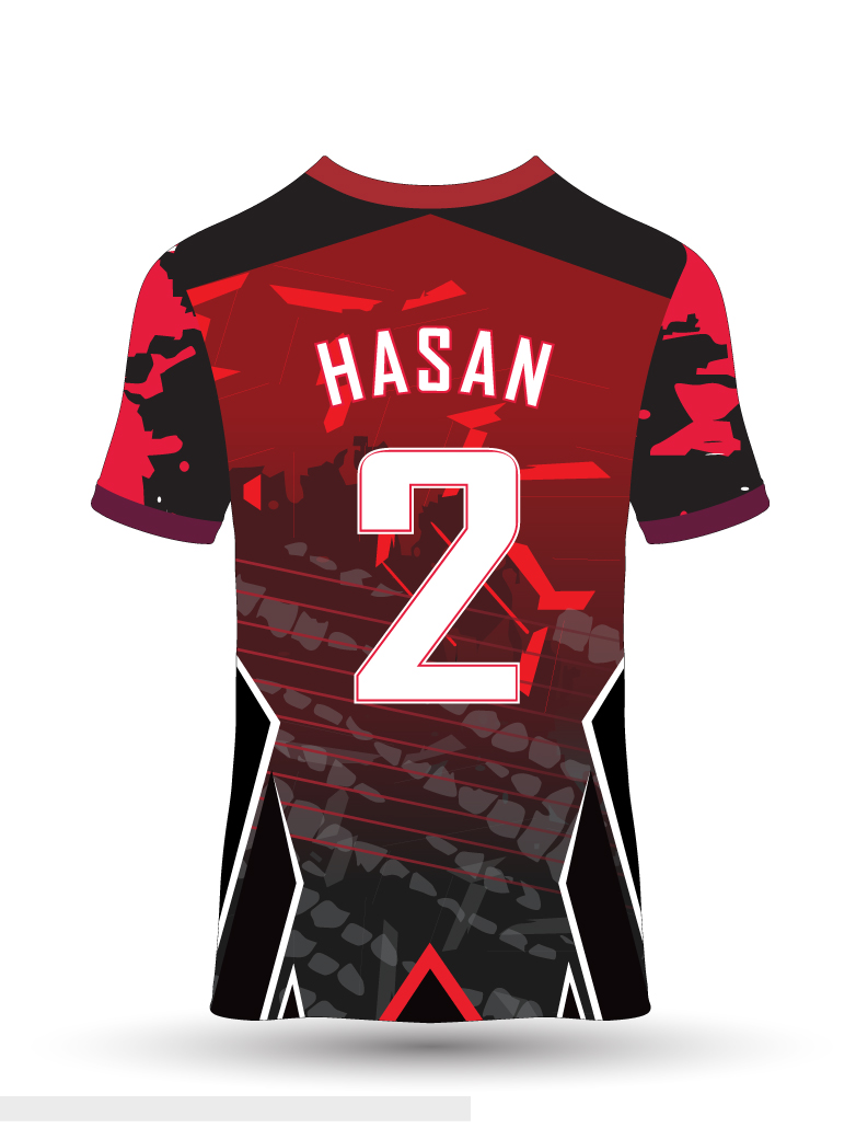 Custom Jersey - Back View