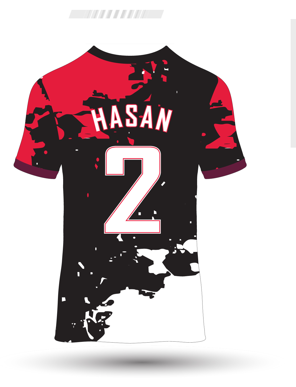 Custom Jersey - Back View